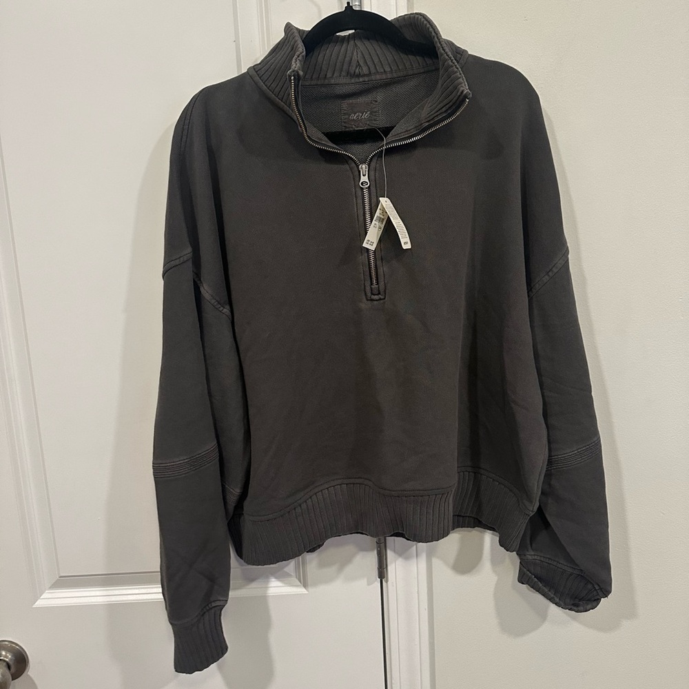 aerie Sun’s Out Half Zip Sweatshirt